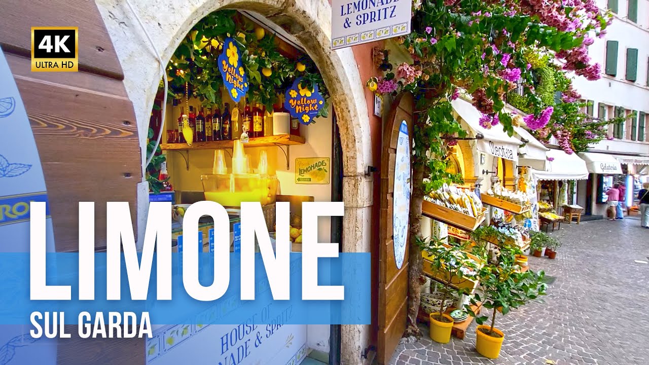 Limone Sul Garda, Italy - 4K Walking Tour of Italy's Prettiest Town