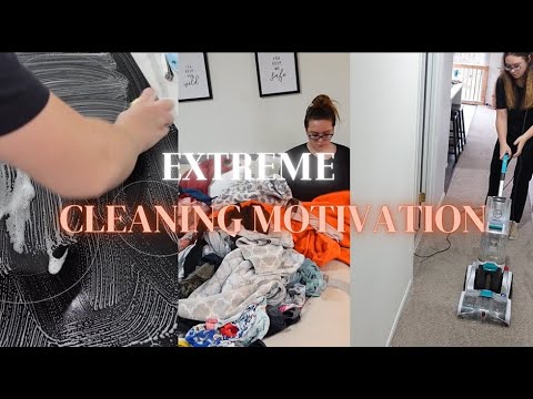 EXTREME CLEANING MOTIVATION // REAL MESSY HOUSE CLEAN WITH ME 2023 ...