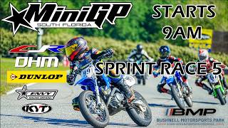 MiniGP South Florida Sprint Race #5 - Moto Mini @ Bushnell Motorsports Park Stating at 9AM