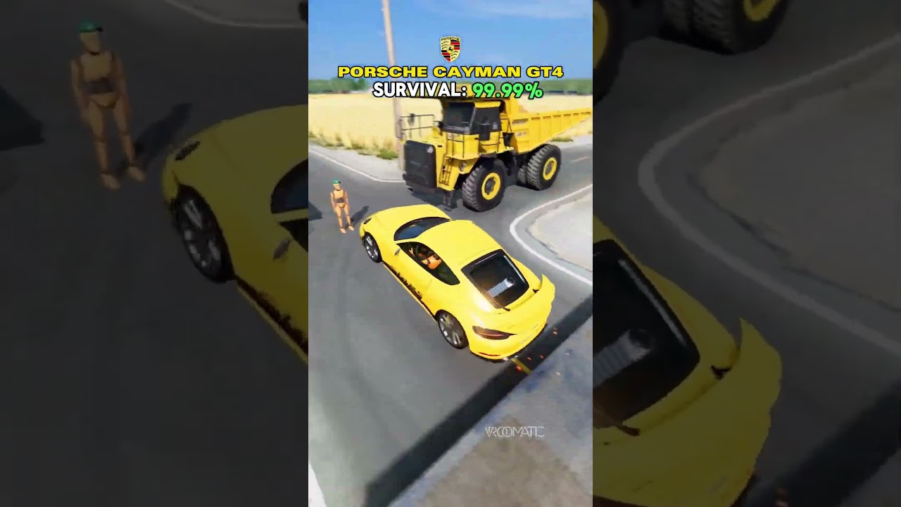 which of these vehicles can jump between two dump trucks 