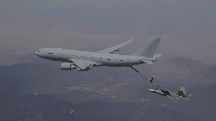 RAAF KC-30A Multi-Role Tanker Transport refuelling trials with F-16D Fighting Falcon