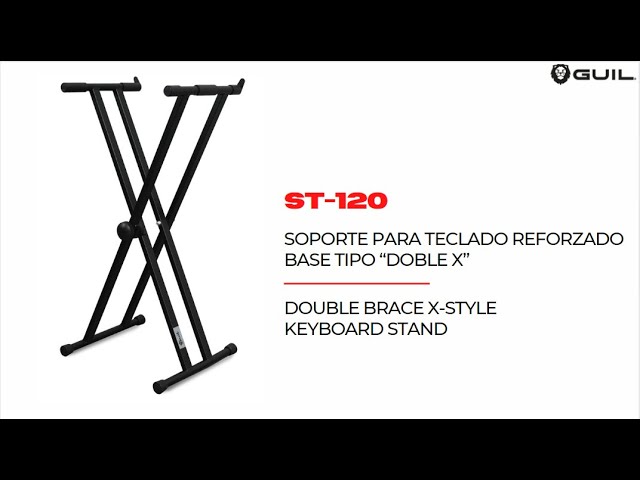 Soporte de teclado reforzado base “doble / Double brace X-style keyboard stand - Ref ST-120 - YouTube