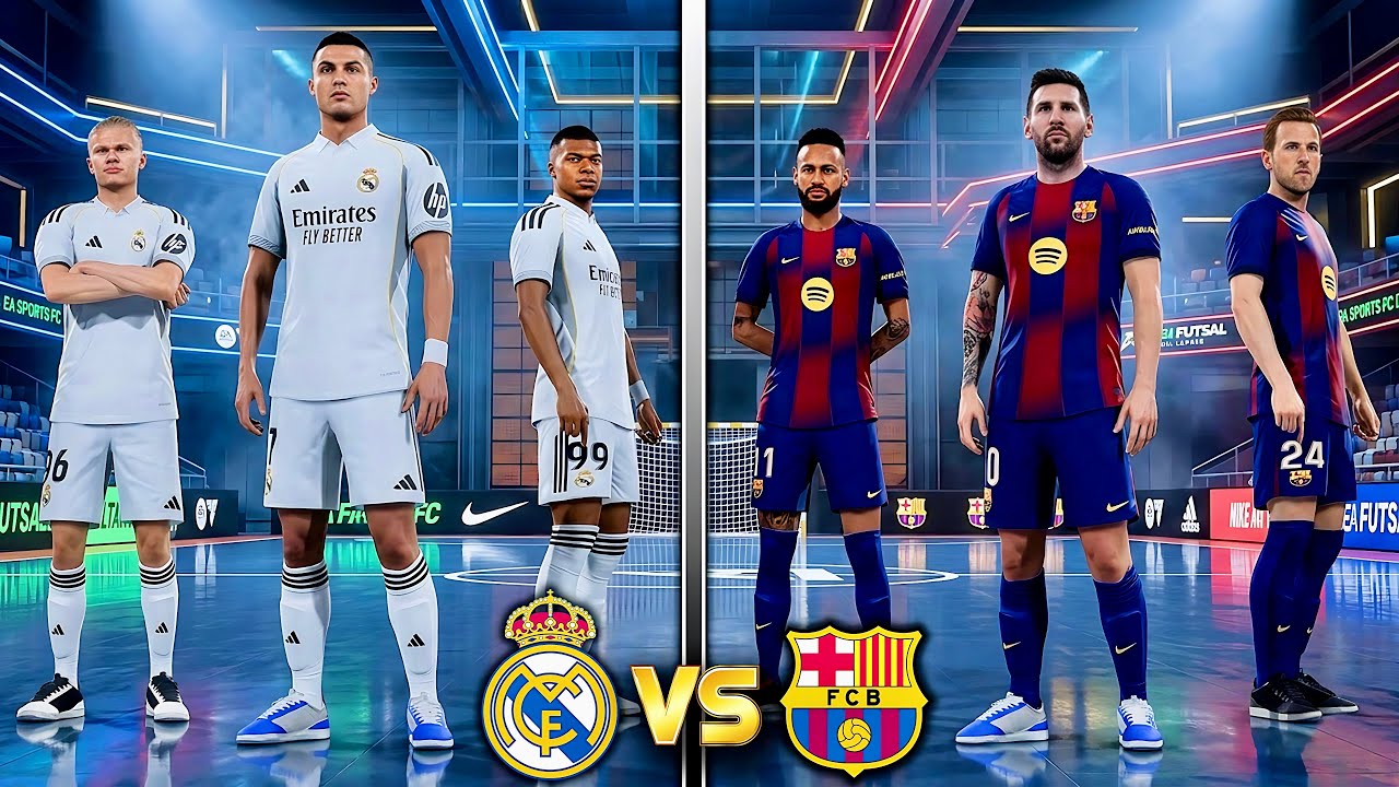 FIFA VOLTA 26 - RONALDO, MESSI, NEYMAR, MBAPPE, HAALAND ALL STARS | REAL MDRID vs BARCELONA - FINAL