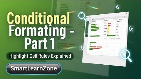  Excel Conditional Formatting Part-1 | Highlight Cell Rules Full Tutorial