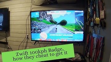 Zwift 100kph Achievement Badge; how they cheat to get it