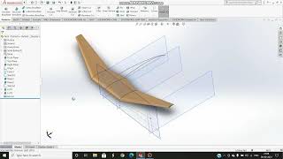 Swept Back Dihedral Wing Design | Easy Method | Solidworks 2020
