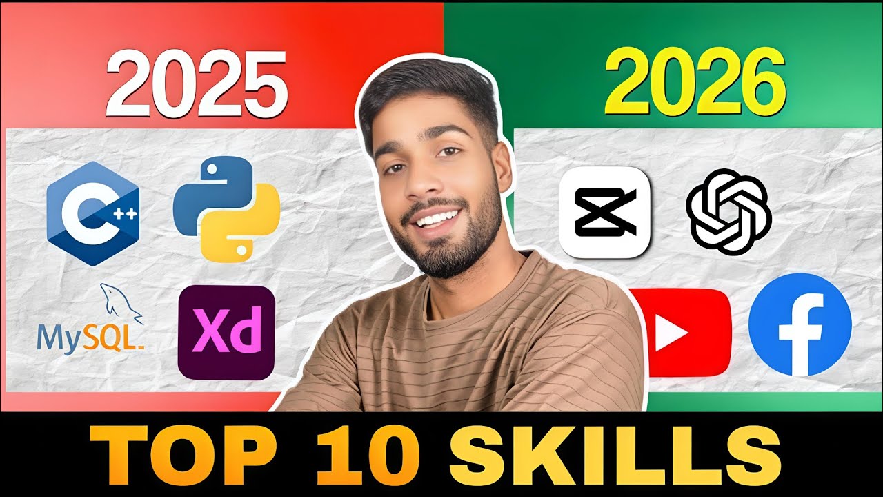 Top 10 Skills You MUST Learn in 2026 (Future-Proof Career Skills) - YouTube