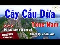 Karaoke Cây Cầu Dừa Tone Nam Nhạc Sống | Trọng Hiếu