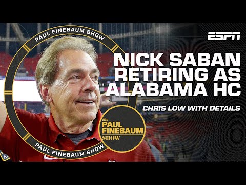 🚨 BREAKING NEWS 🚨 Nick Saban retiring as head coach of Alabama Crimson Tide | Paul Finebaum Show