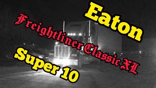 Freightliner Classic XL.Переключение коробки передач Eaton Super 10 в городских реалиях