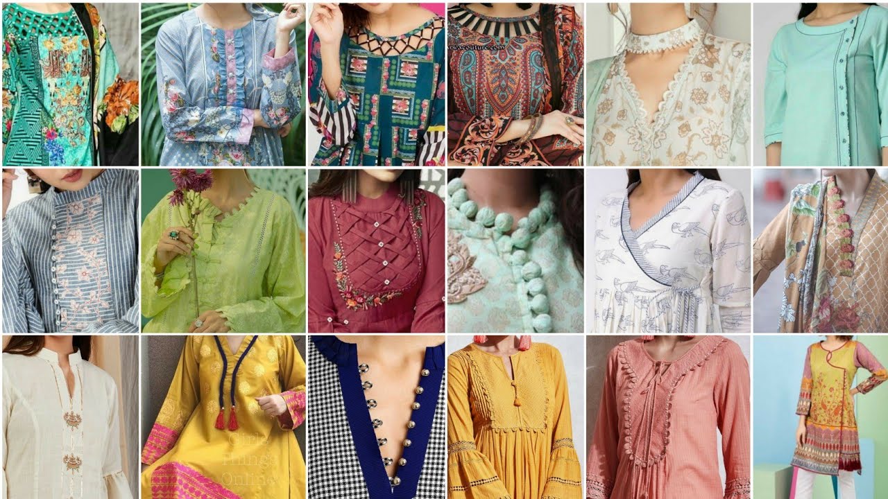 Top Trendy Neck Designs Collection of 2019-2020 for Casual Summer/Winter  Dresses in Pakistan - YouTub… | Neck designs, Neck designs for suits,  Churidar neck designs