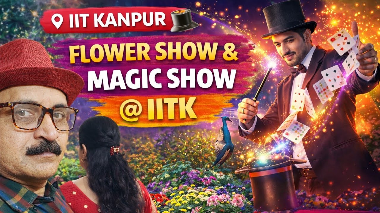 IIT Kanpur Flower Exhibition with Live Magic Show