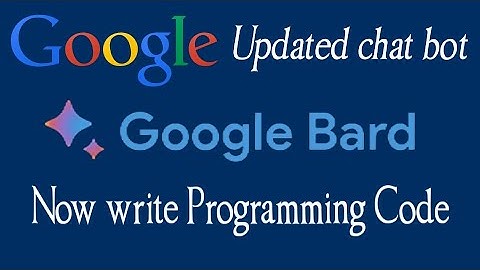 Google updated its AI chatbot Google Bard. We can write programming code. @Tech2SK.Official