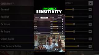 😱IPHONE X SENSITIVITY 🤯 #gaming PC #1000subscriber #viralvideo