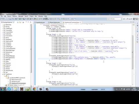 Bukkit Plugin Speed Code 2 (Superboots part 2/3)