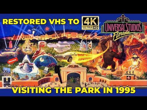 Universal Studios Florida: 4K Upscaled VHS Tape | Visiting The Park in 1995
