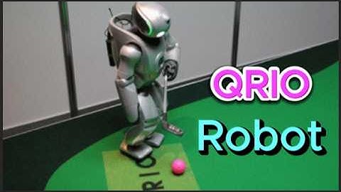 QRIO, a small humanoid robot developed by Sony