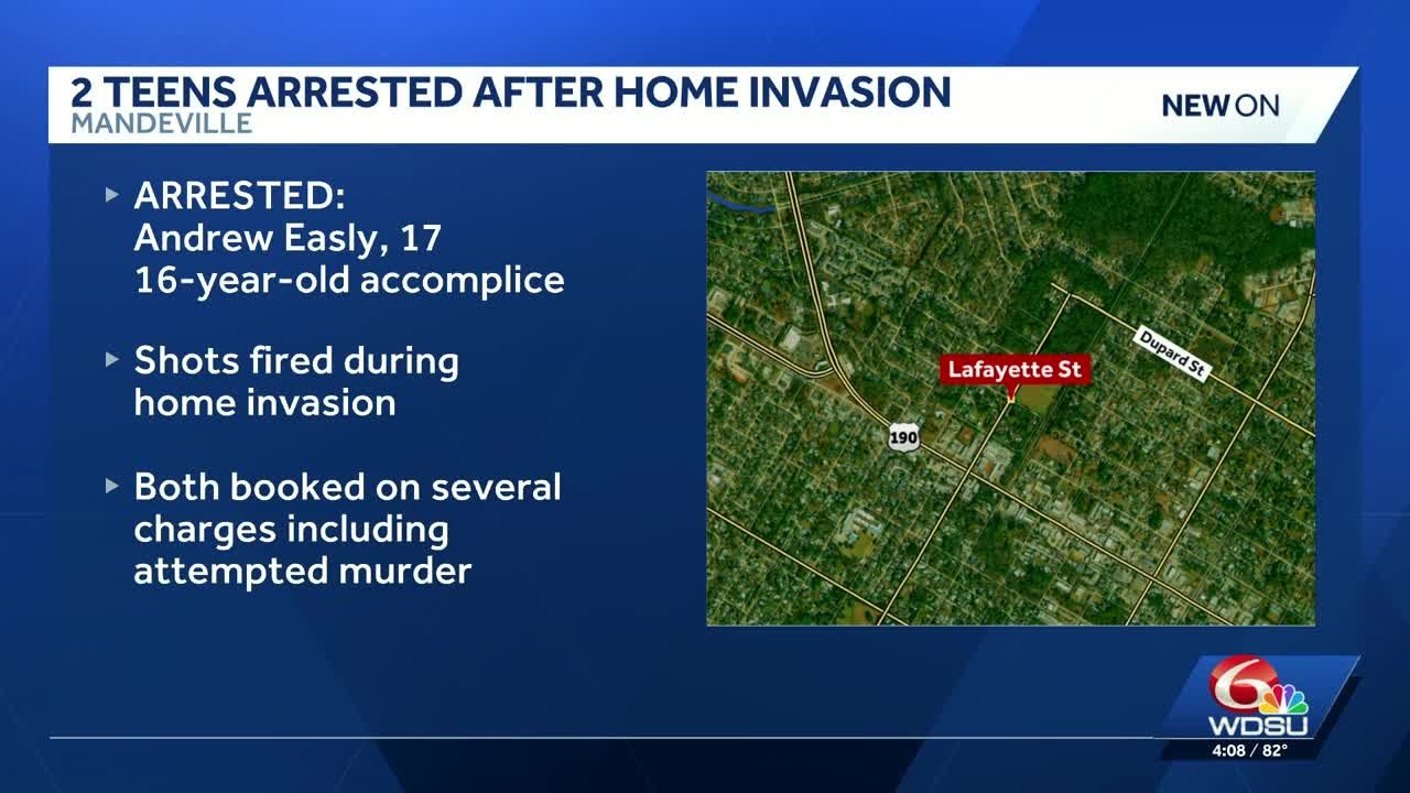 Two teens accused of Mandeville home invasion - YouTube