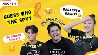 Main Game Who's The Spy Bareng Aliando dan Amanda Manopo, Cluenya Kok Aneh-aneh?