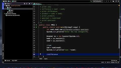 PMC1: accepts two integers prints sum , difference, product  and quotient