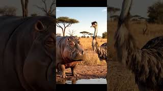 Su Aygırı & Devekuşu Gerçekleri Öğrenince Kahkaha Attılar Ultra Realistik