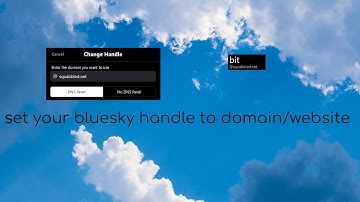 How to set a custom domain as your Bluesky handle