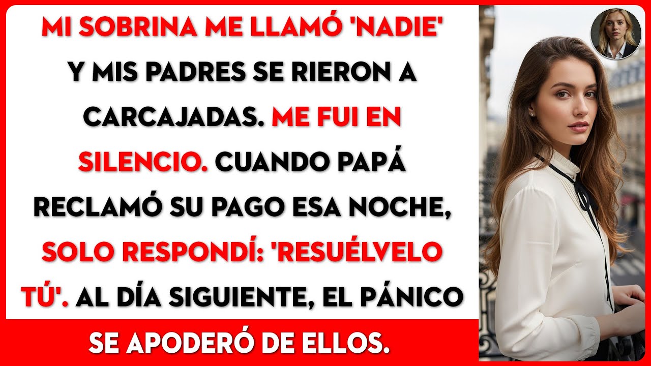 Mi sobrina me llamó don nadie y mi familia se rió. A la mañana siguiente, entraron en pánico.