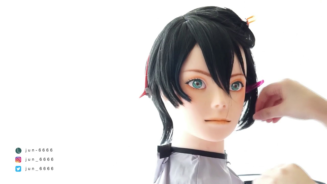 Wig Tutorial 堀川国広 cosplay - YouTube