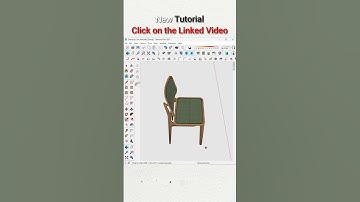 SketchUp Tutorial - Armchair modeling #sketchup_core #sketchup