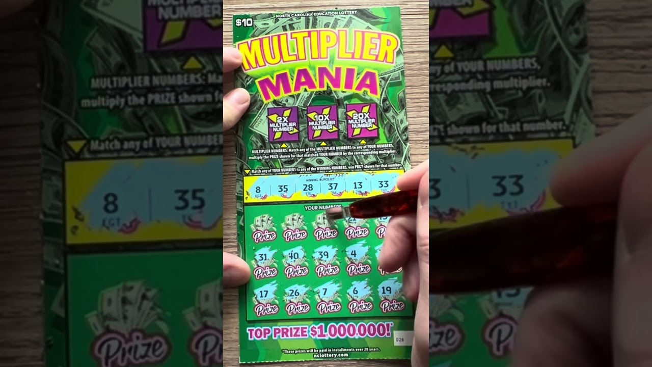 Multiplier Mania | NC Lottery Scratch Offs 