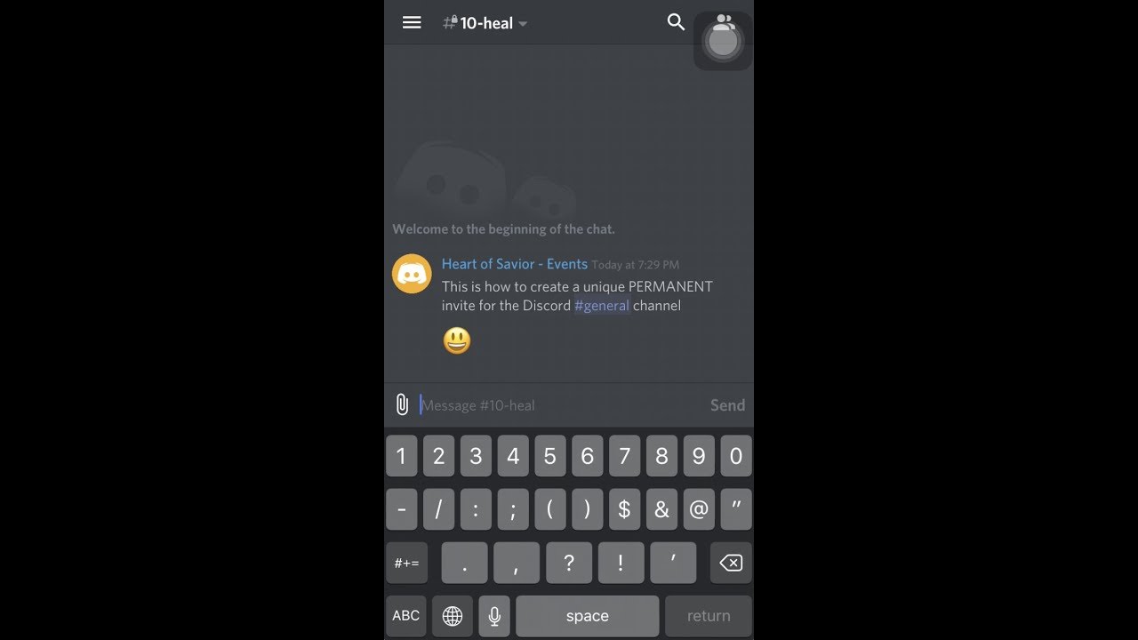 Discord Permanent Invite Link (iPhone/Android) Tutorial - YouTube.
