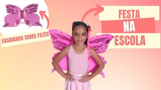Festinha na escola 🎊/ ensinando a fazer fantasia de fada 🧚🏽‍♀️ - LAUREN JASMINE