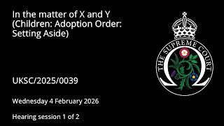 In the matter of X and Y (Children: Adoption Order: Setting Aside)