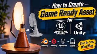 How to Create a Game-Ready 3D Asset for Unreal Engine & Unity Marmoset Toolbag Blender Tutorial