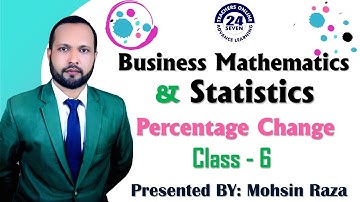 MTH302 Short Lecture - 06 | VU Short Lecture | Percentage Change in (Urdu / Hindi)