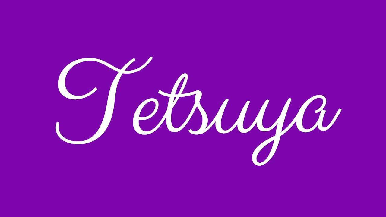 Learn how to Sign the Name TetsuyaStylishly in Cursive Writing - YouTube