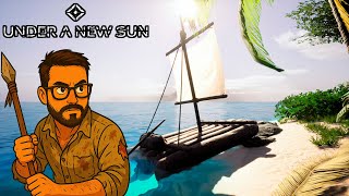 I built a raft and set sail for a new island 🌴 | Under a New Sun screenshot 2
