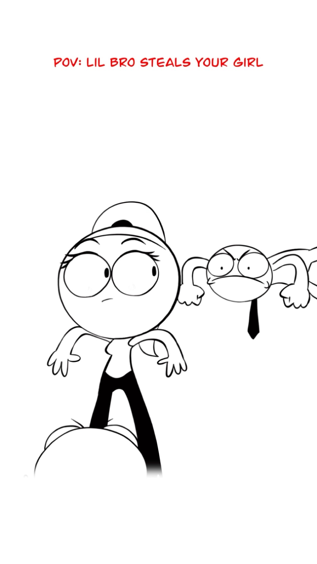 Lil Bro Takes Your Girl ? (Animation Meme) #shorts