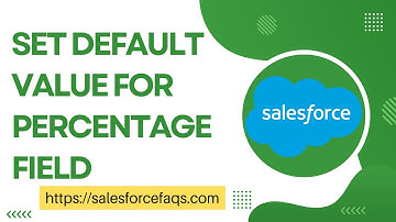 How to set default value for percentage field in Salesforce
