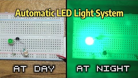 Automatic LED Light Using LDR and BC547 Transistor