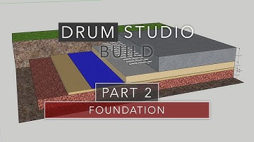 Drum Studio Garden Room Build - Part 2 - How to Build A Concrete Slab Base with Time Lapse