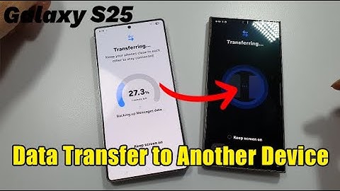 Gegevens overzetten van Galaxy S25 naar een ander Android-/Samsung-apparaat