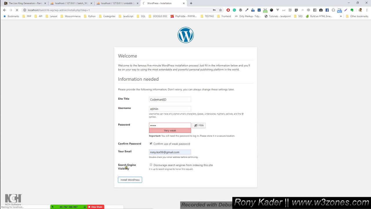 WordPress basic part one - YouTube