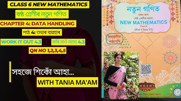 Class 6 Maths//কৰি চাওঁ আহা 4.3//chapter 4:Data handling//work it out 4.3//নতুন গনিত//তথ্যৰ ব্যৱহাৰ