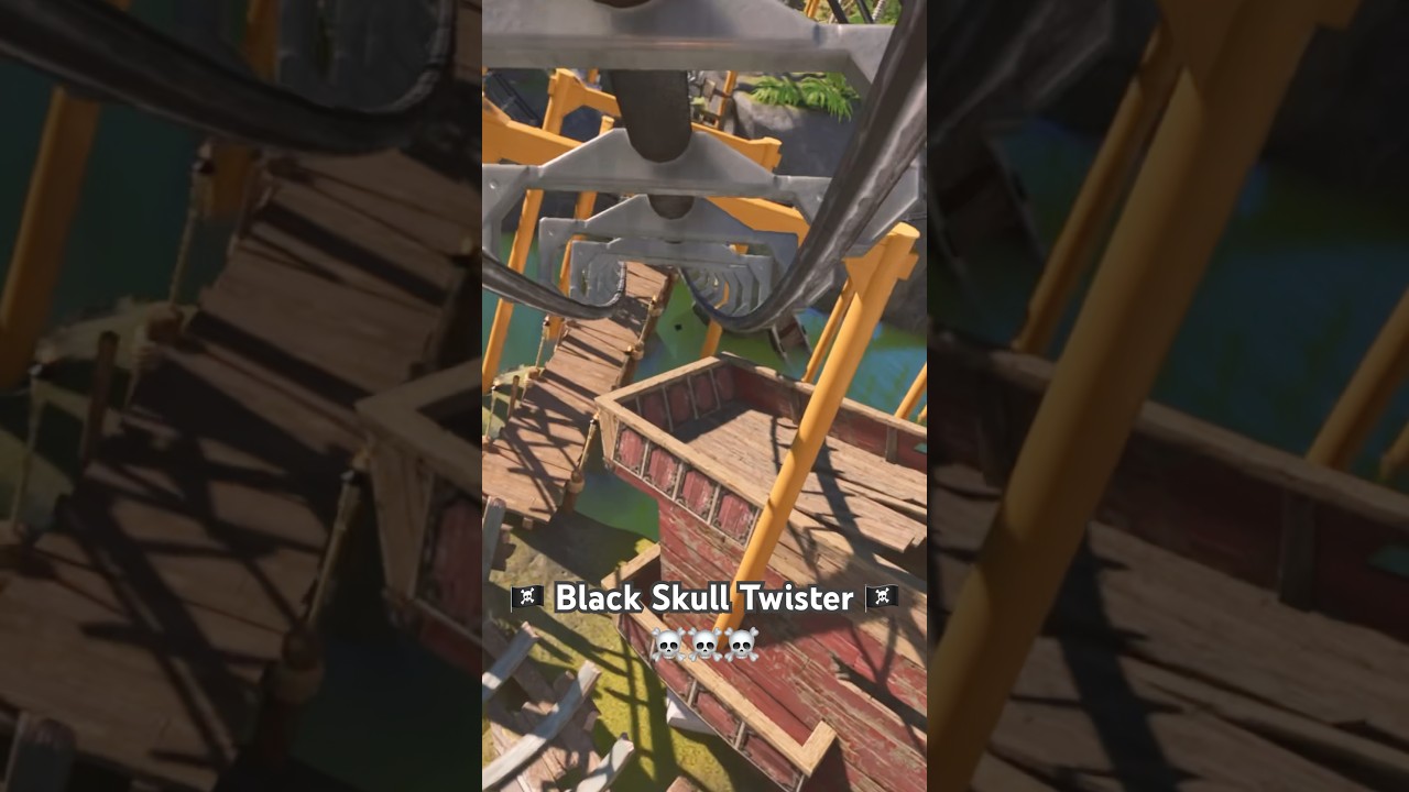 Dare the Depths 🏴‍☠️💀 [Pirate Suspended Coaster]  #gaming #planetcoaster2  #rollercoaster