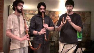 16th Century music on crumhorns - Susato - Crumhorn Trio -  Die vier Branlen