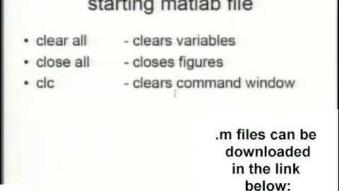 Heat Transfer in MATLAB - part 1/8: Introduction to MATLAB