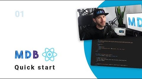 MDB React - 1 Minute Quick Start