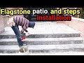 flagstone patio and steps installation {pt 1