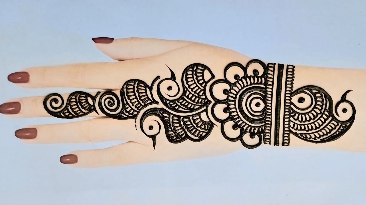 Stylish Back Hand Mehndi Design 2025 🌸 | Easy Arabic Pattern for Beginners | Simple & Elegant Look